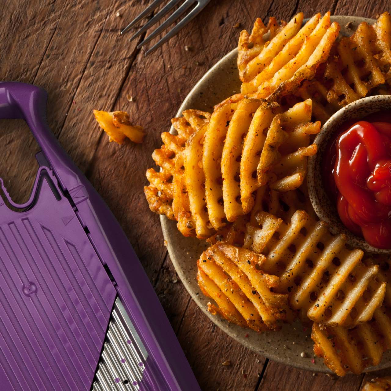 ベルナー パワーラインスライサー ウェーブワッフル パープル