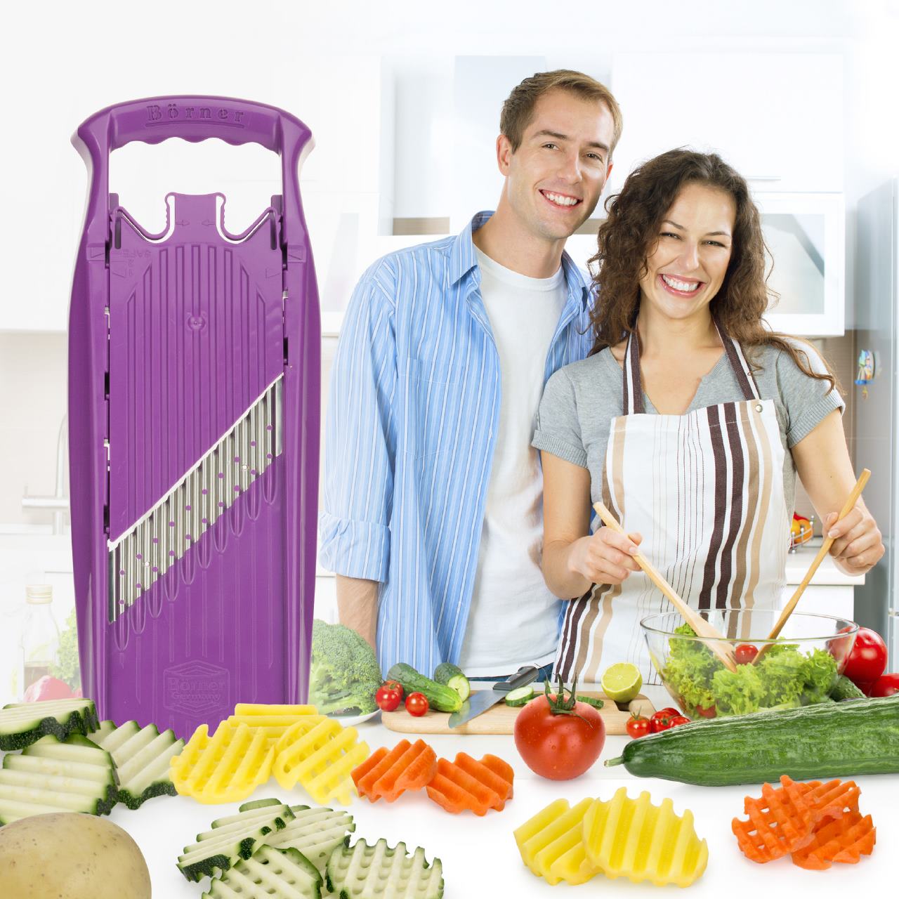 ベルナー パワーラインスライサー ウェーブワッフル パープル