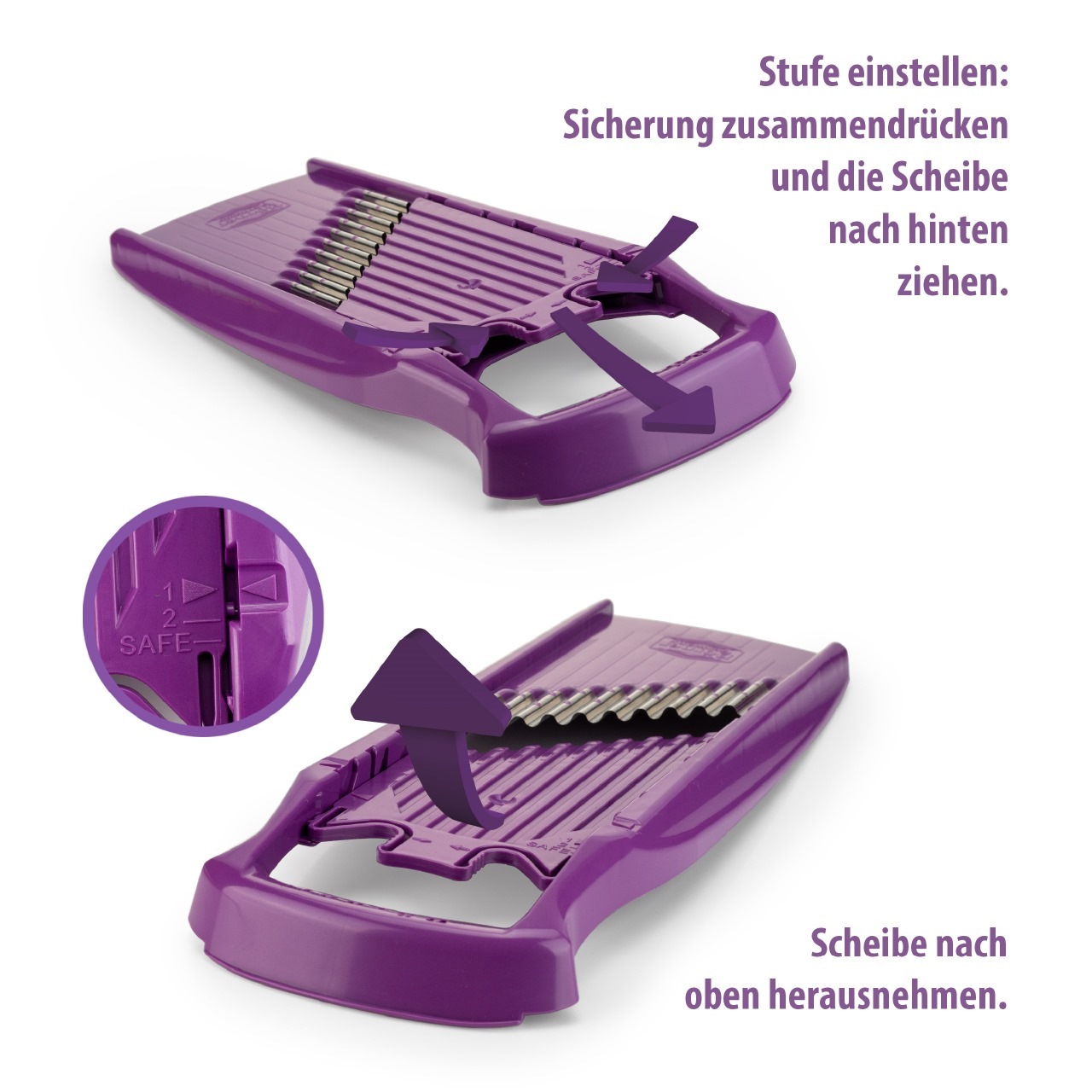 ベルナー パワーラインスライサー ウェーブワッフル パープル