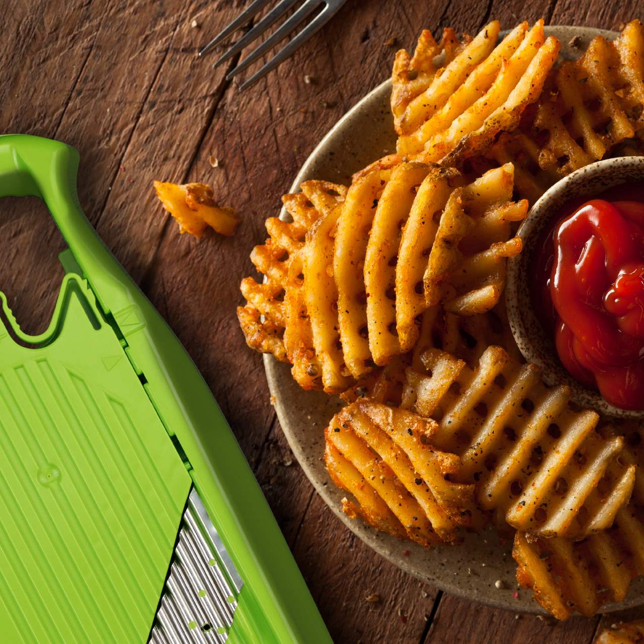 ベルナー パワーラインスライサー ウェーブワッフル グリーン