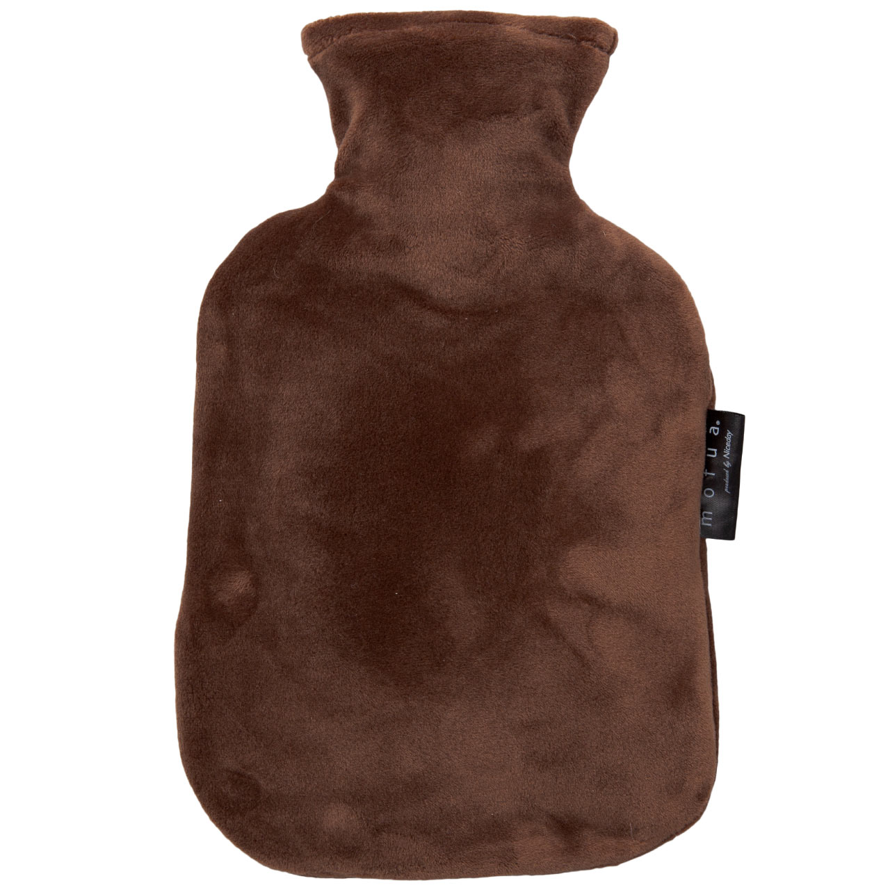 モフア なめらかパフ湯たんぽカバー 0.8L ブラウン