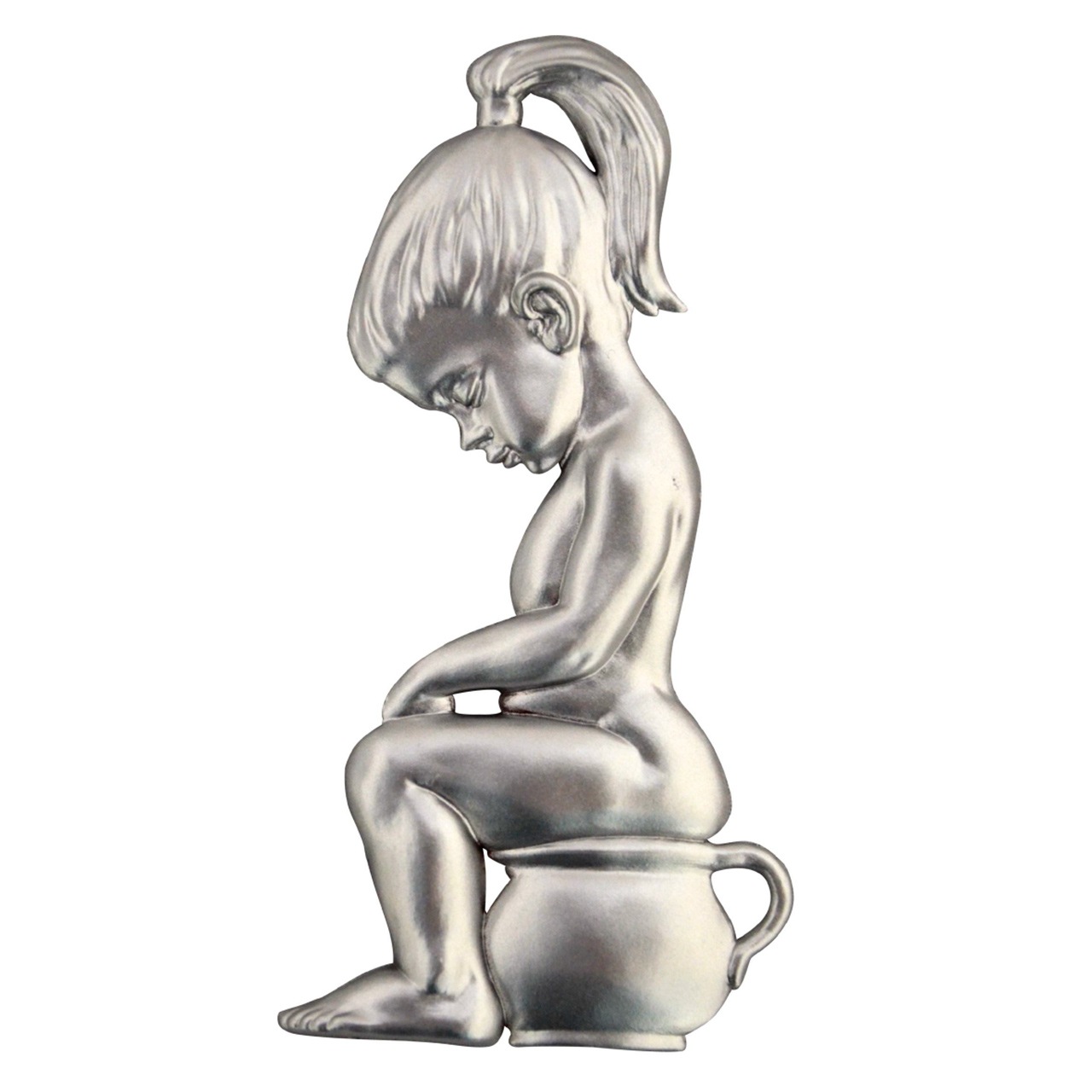 リダー ドアサイン ガール マットクローム