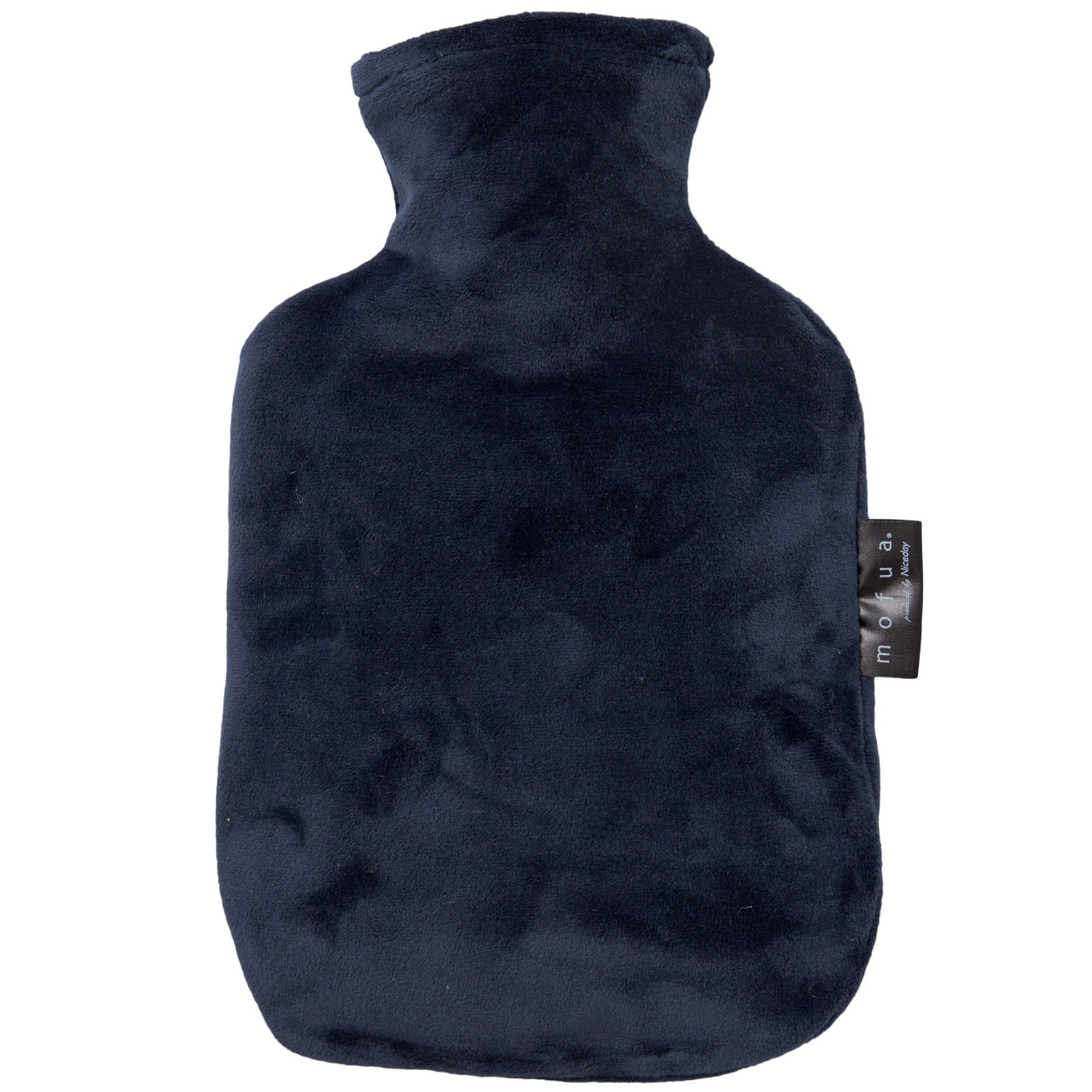 モフア なめらかパフ湯たんぽカバー 0.8L ネイビー