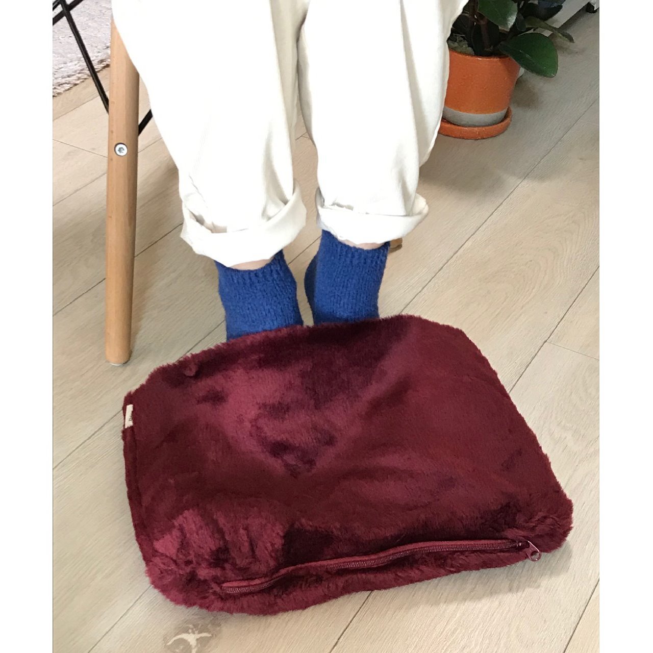 ダンケ 湯たんぽ2.0L フットウォーマー ワインレッド