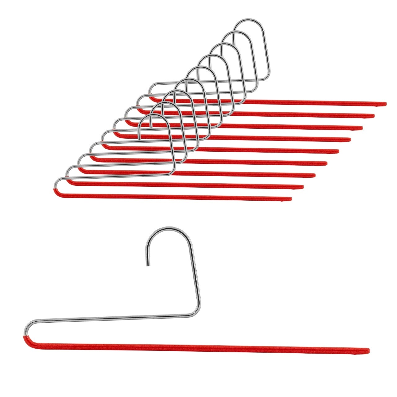 パンツシングル 10P レッド