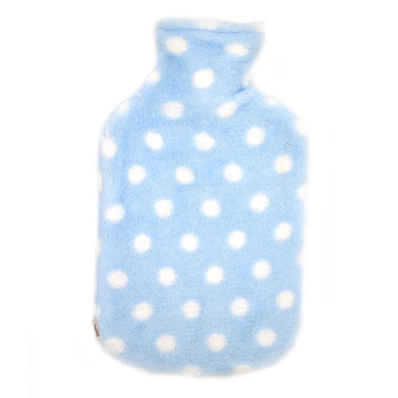 ダンケ 湯たんぽ2.0L フリースドット ライトブルー
