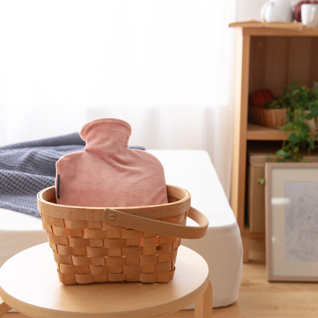 モフア なめらかパフ湯たんぽカバー 2.0L ピンク