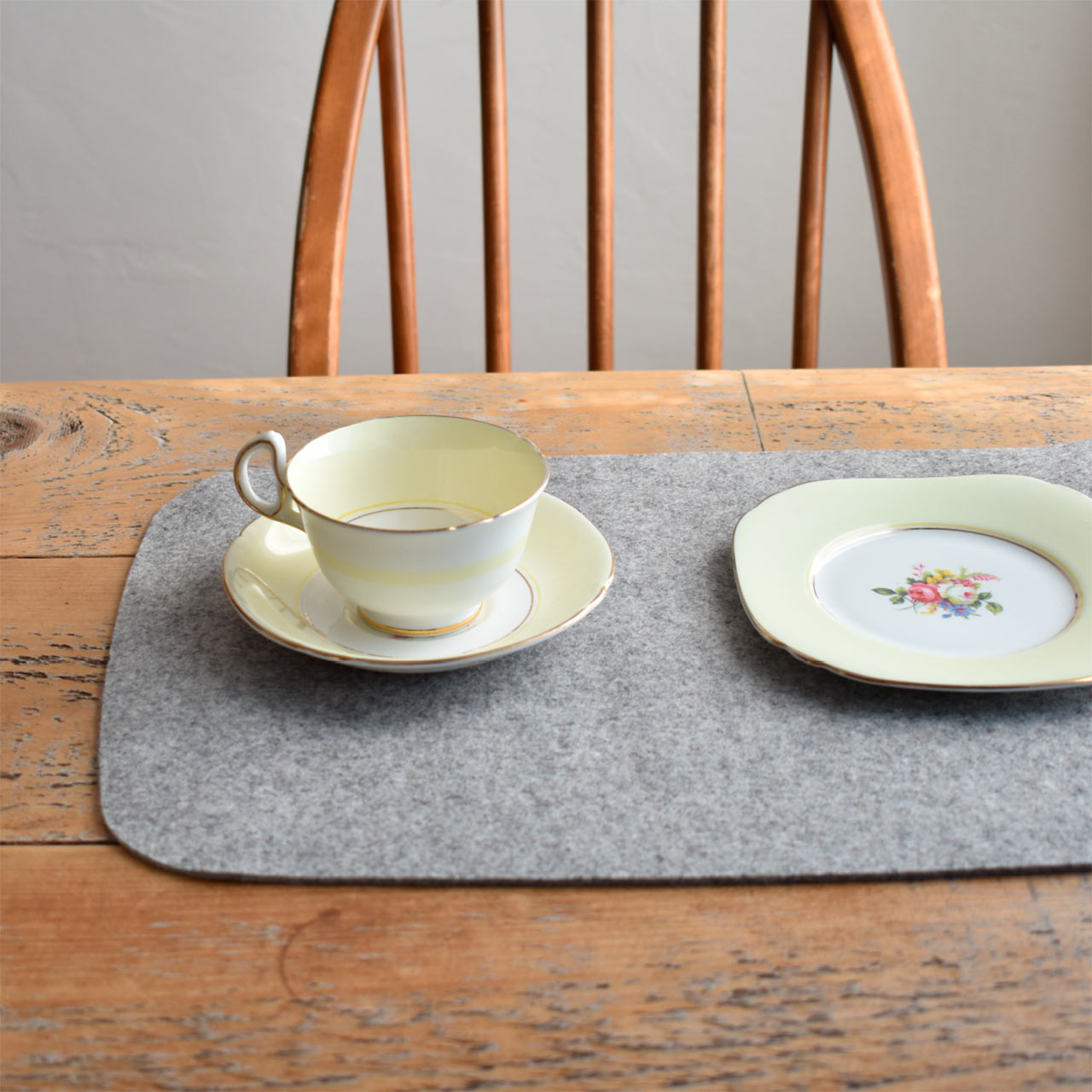 ドロシー・レーネン テーブルマット2P ライトグレー