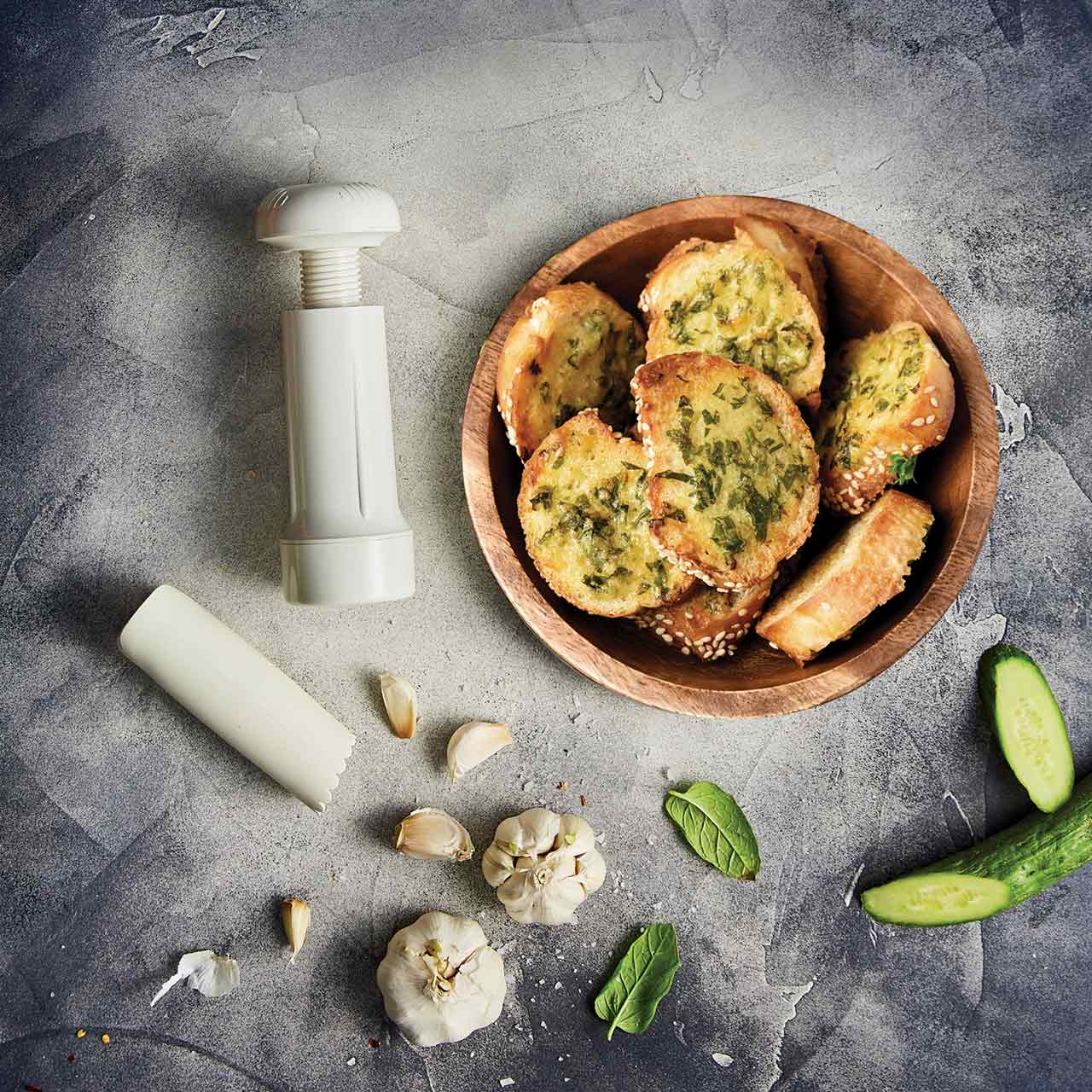 ベルナー ガーリックプレス ミスターガーリック ホワイト