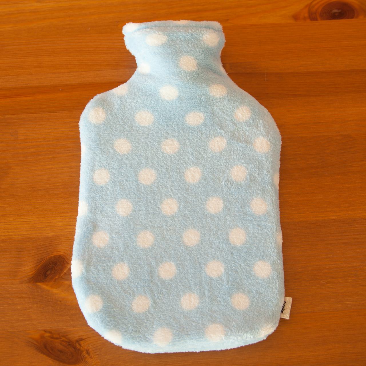 ダンケ 湯たんぽカバー2.0L フリースドット ライトブルー