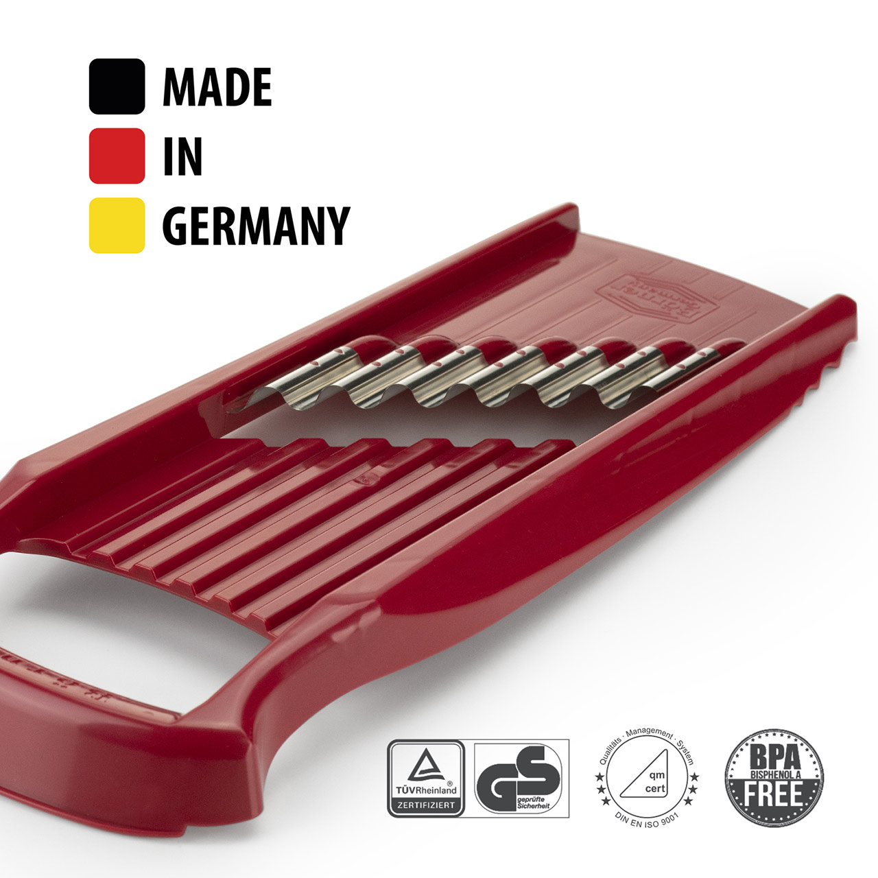 ベルナー パワーラインスライサー ウェーブワッフルXXL レッド