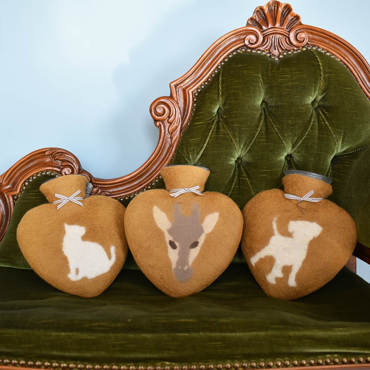 ドロシー・レーネン ハート湯たんぽ0.7L キリン ゴールデンダスト