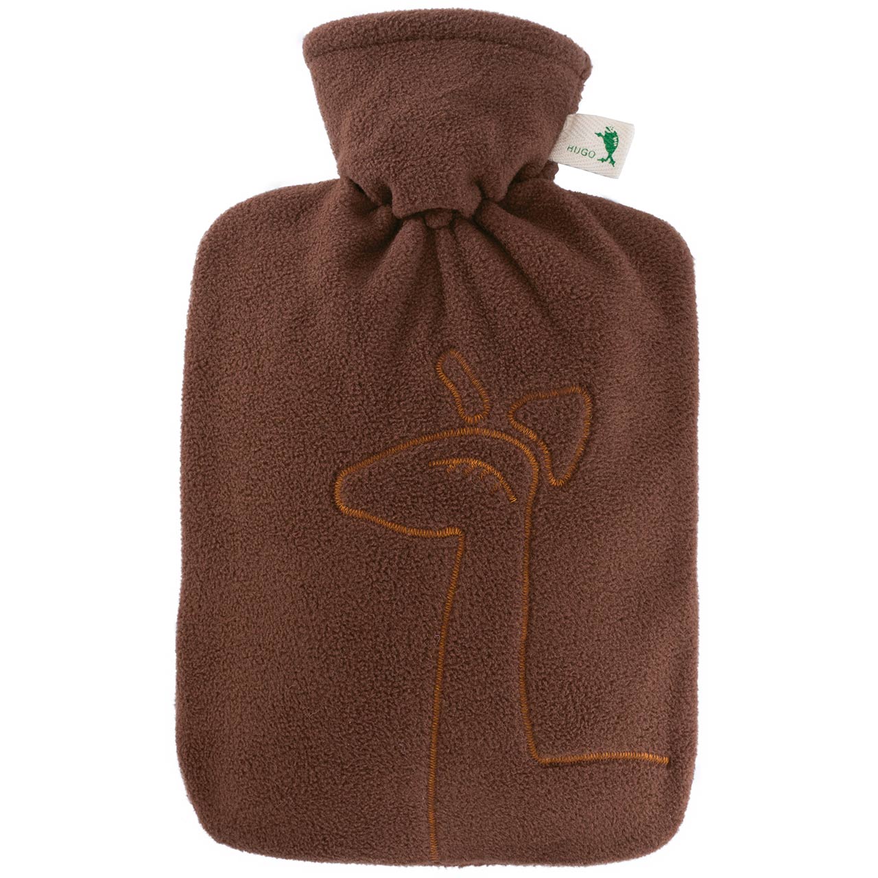 フーゴー・フロッシュ スタンダードクラシック湯たんぽ1.8L ダブルフリース きりん ブラウン