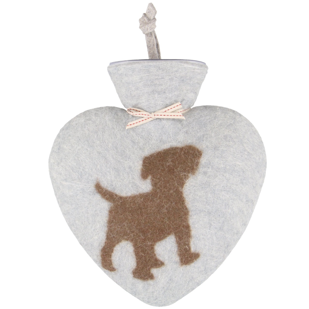 ドロシー・レーネン ハート湯たんぽ0.7L コイヌ グレー