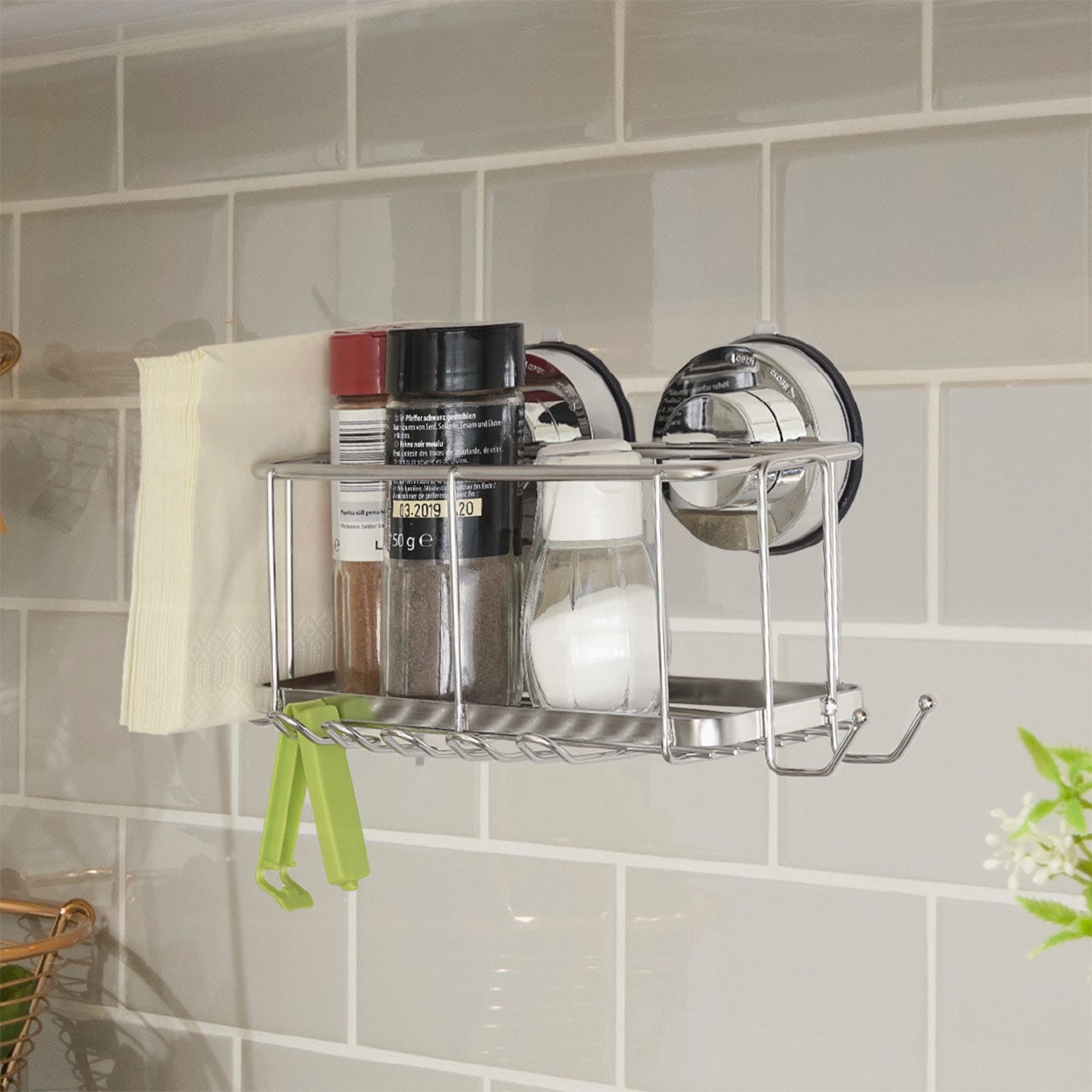 リダー サクション シャワーオーガナイザー 263x130x117mm