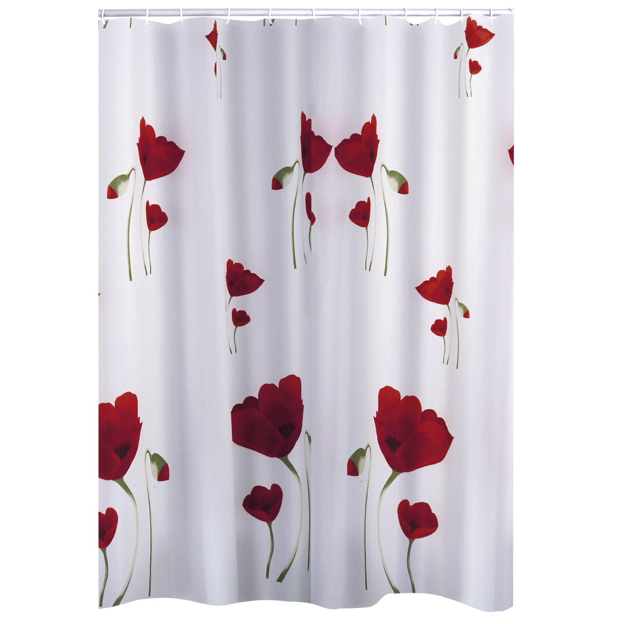 リダー シャワーカーテンテキスタイル ヒナゲシ