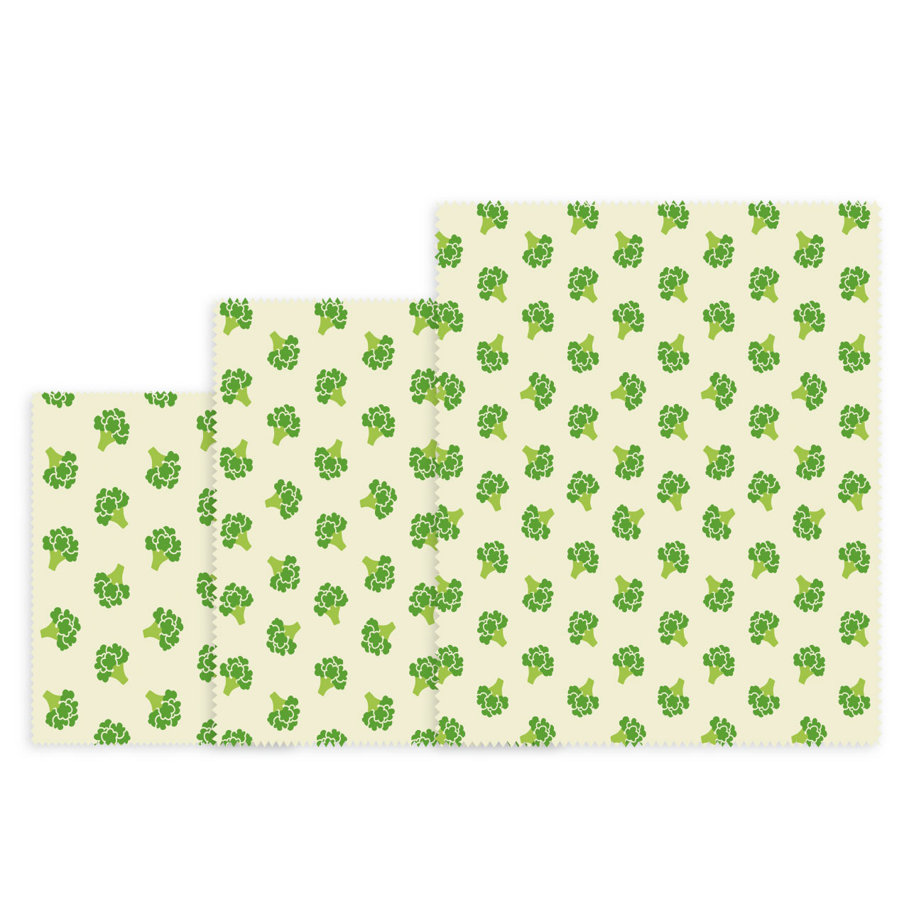 ナッツ ビーズワックスラップ 3点セット ブロッコリー