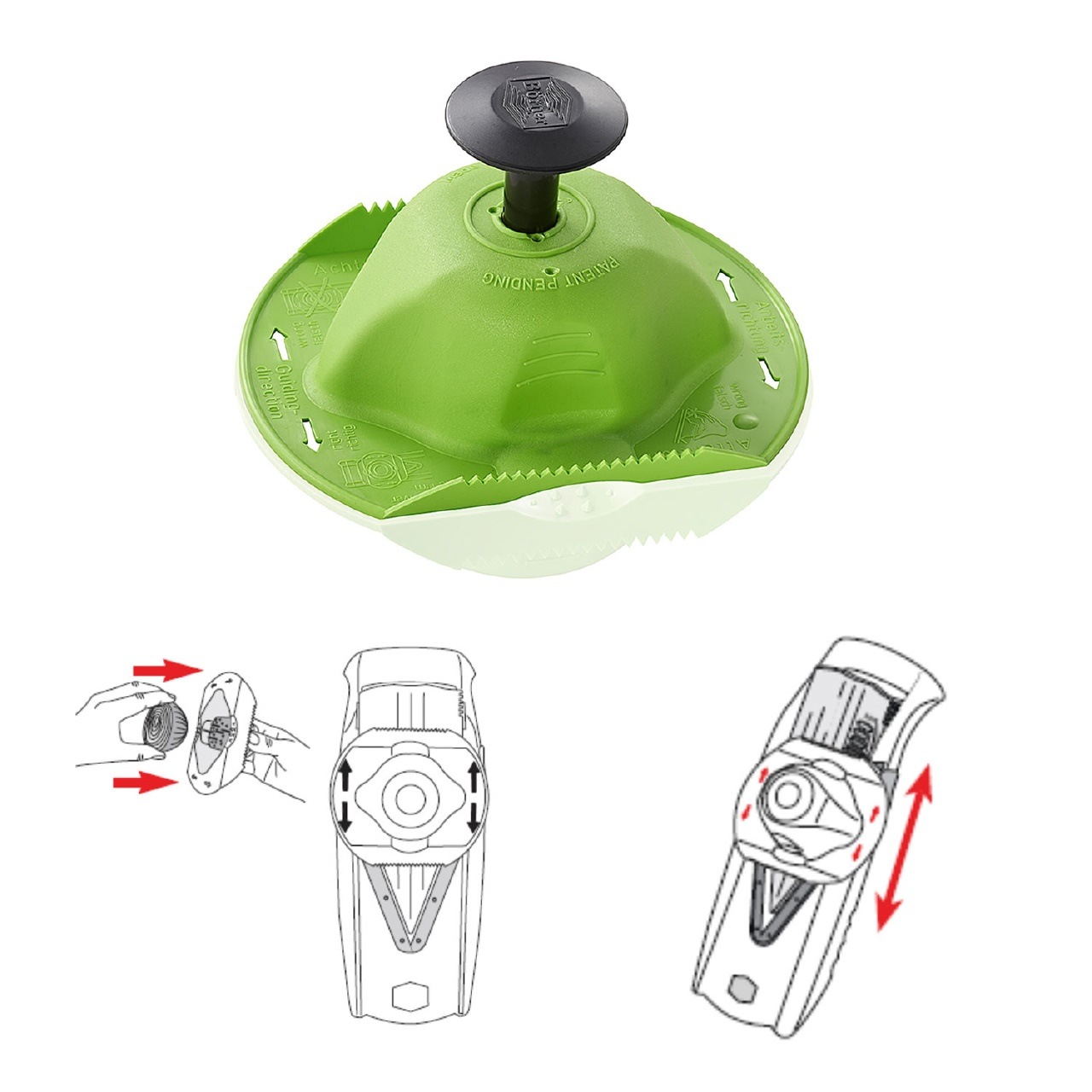 ベルナー パワーラインスライサー ロコ3点 セット グリーン