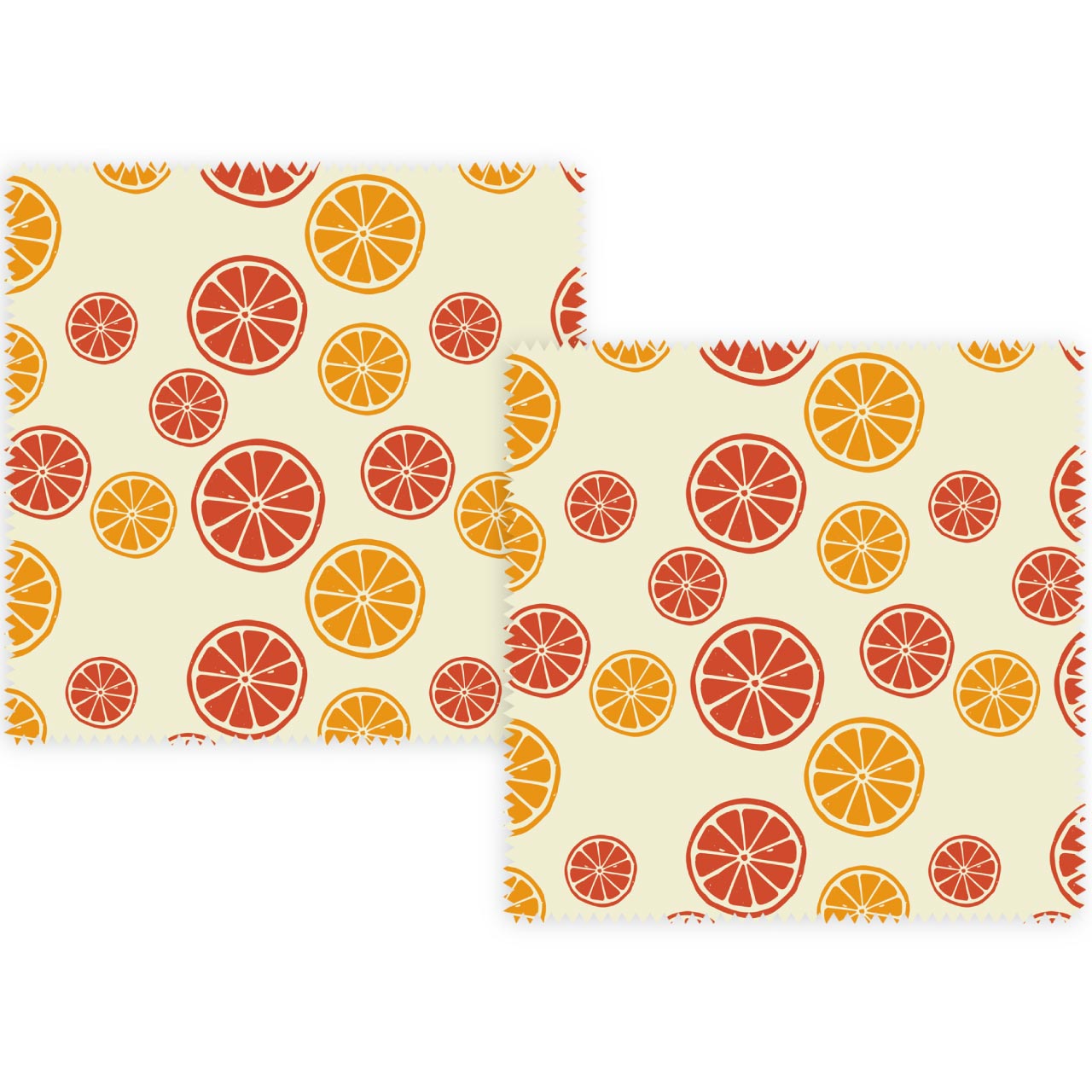 ナッツ ビーズワックスラップ 16x16 2P シトラス