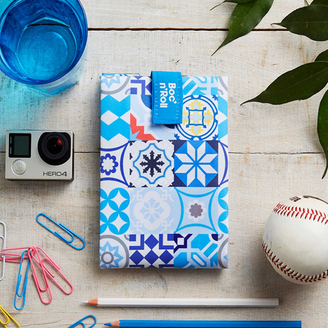 ロールイート ボックンロール パッチワーク ブルー