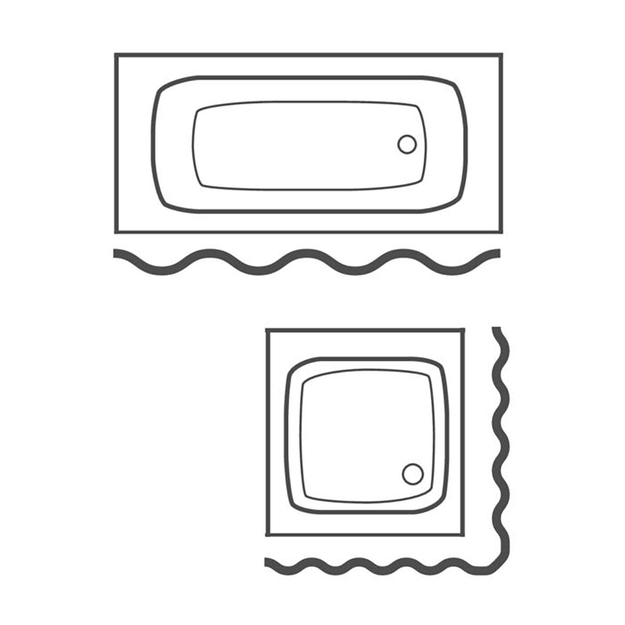 リダー シャワーカーテンテキスタイル 180x200 アトランティス