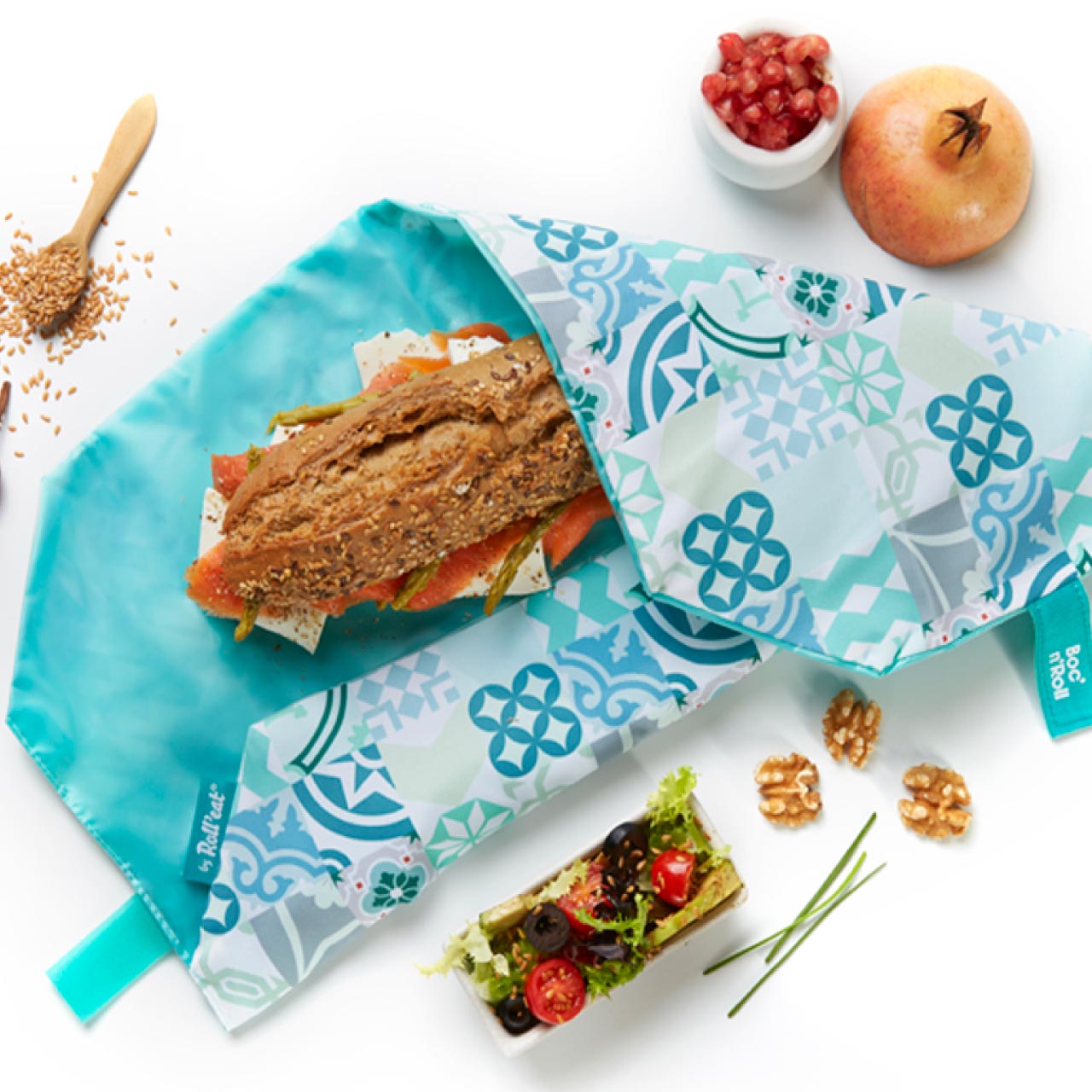 ロールイート ボックンロール パッチワーク グリーン