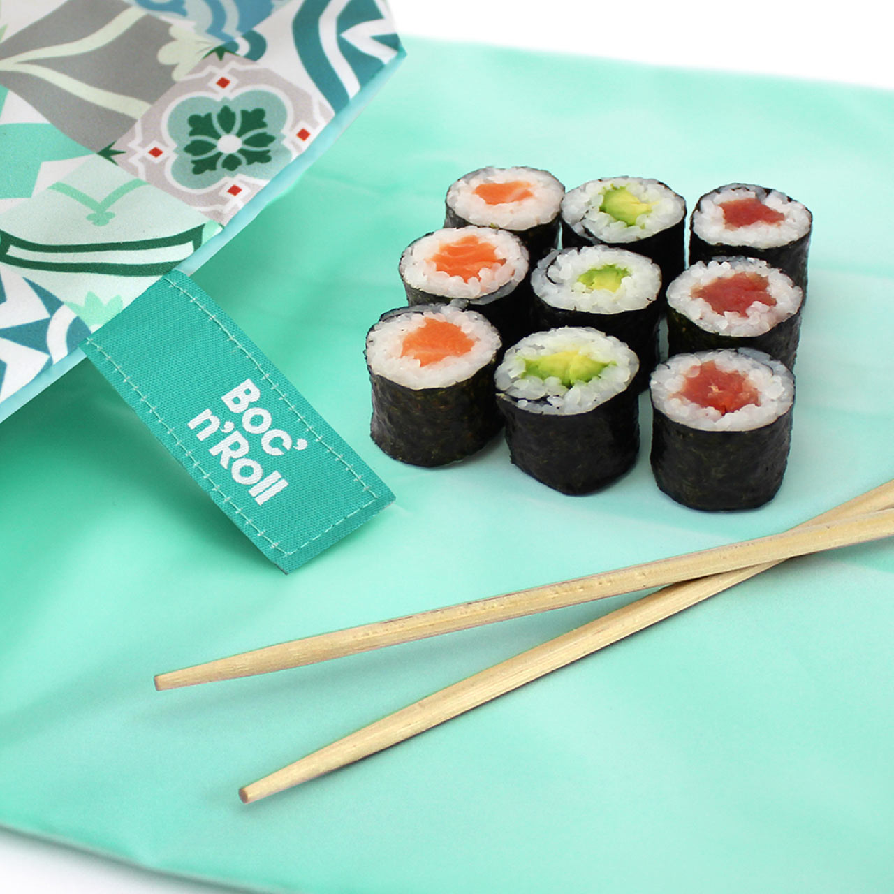 ロールイート ボックンロール パッチワーク グリーン