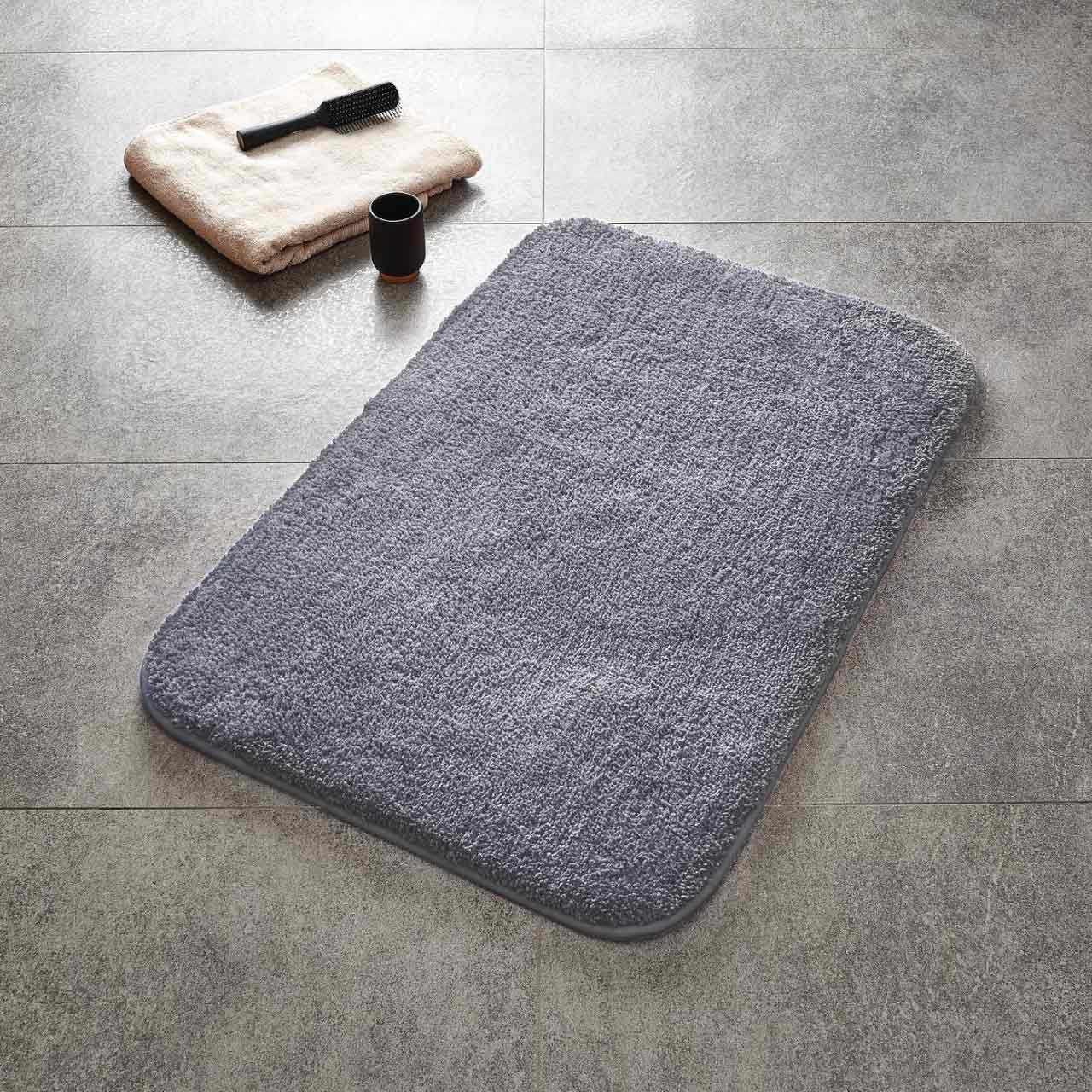 リダー バスルームカーペット シック 60×90cm グレー