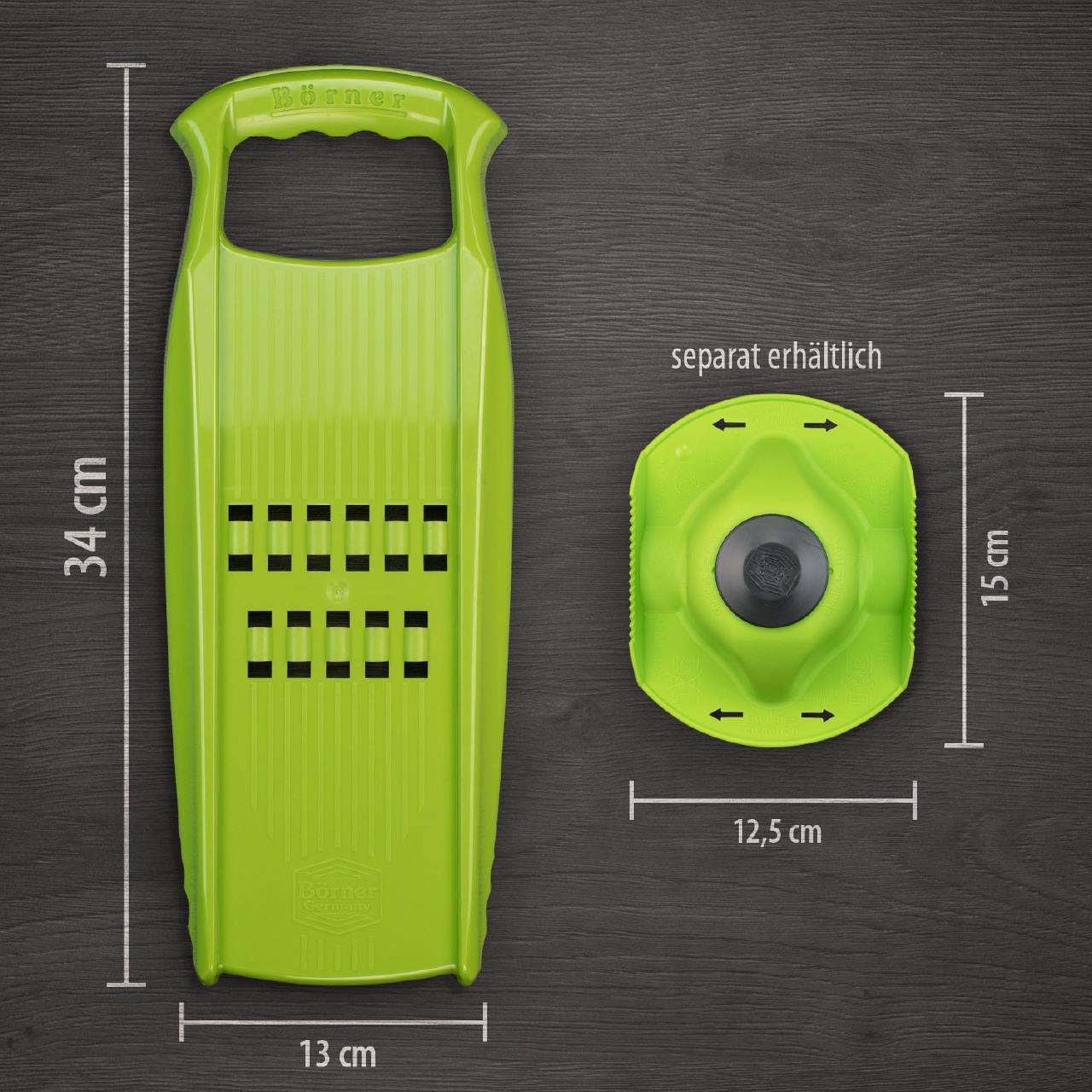 ベルナー パワーラインスライサー ロスティ 3点セット グリーン