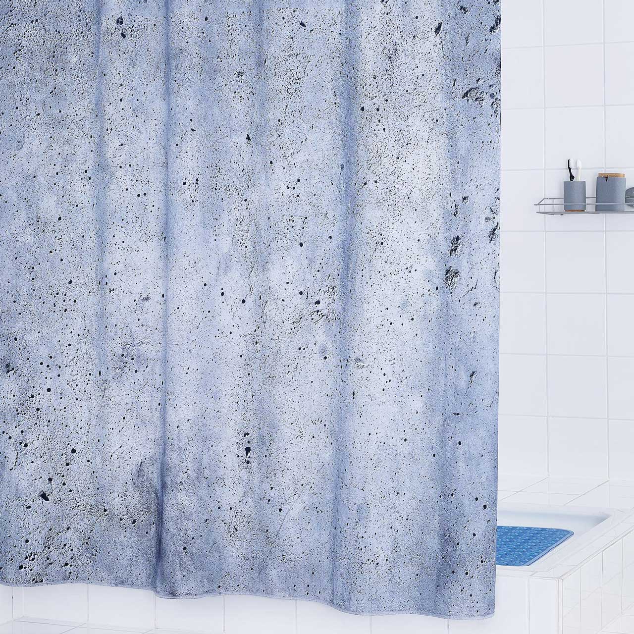 リダー シャワーカーテンテキスタイル 180x200 セメント