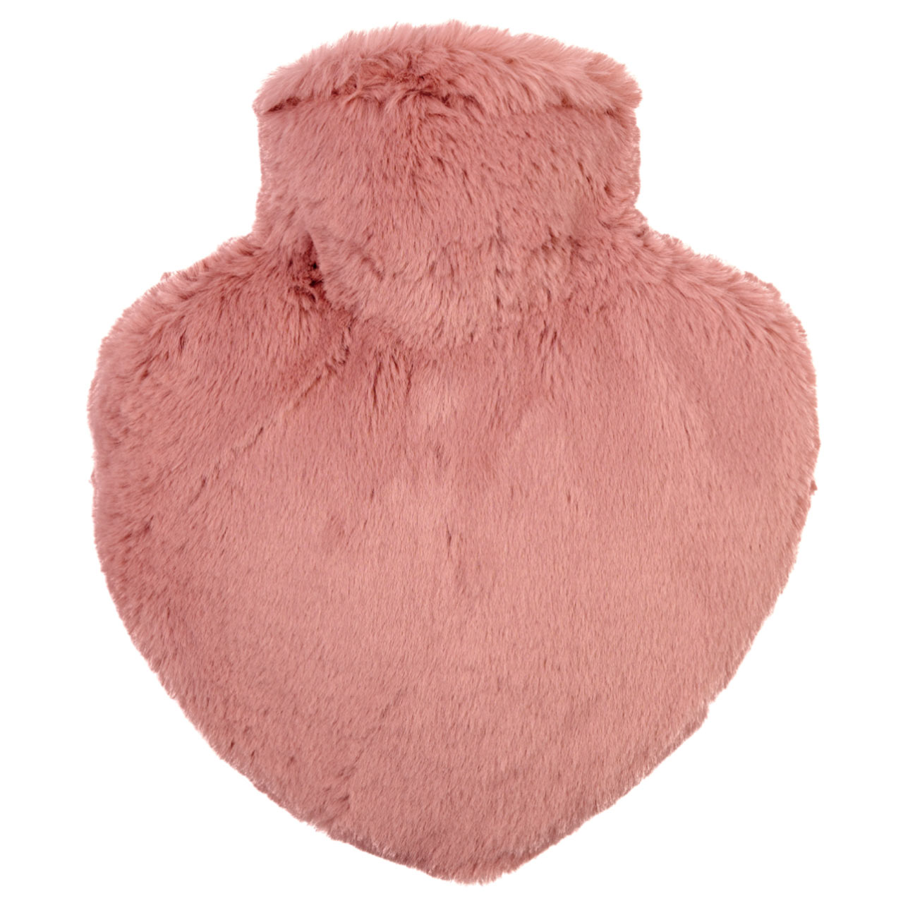 フーゴー・フロッシュ ハート型湯たんぽ1.0L ロングヘアーボア ローズ