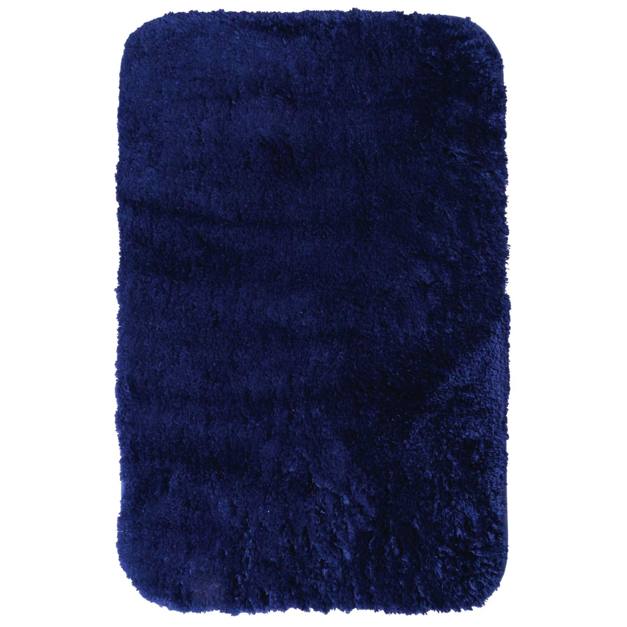 リダー バスルームカーペット シック 60×90cm ダークブルー