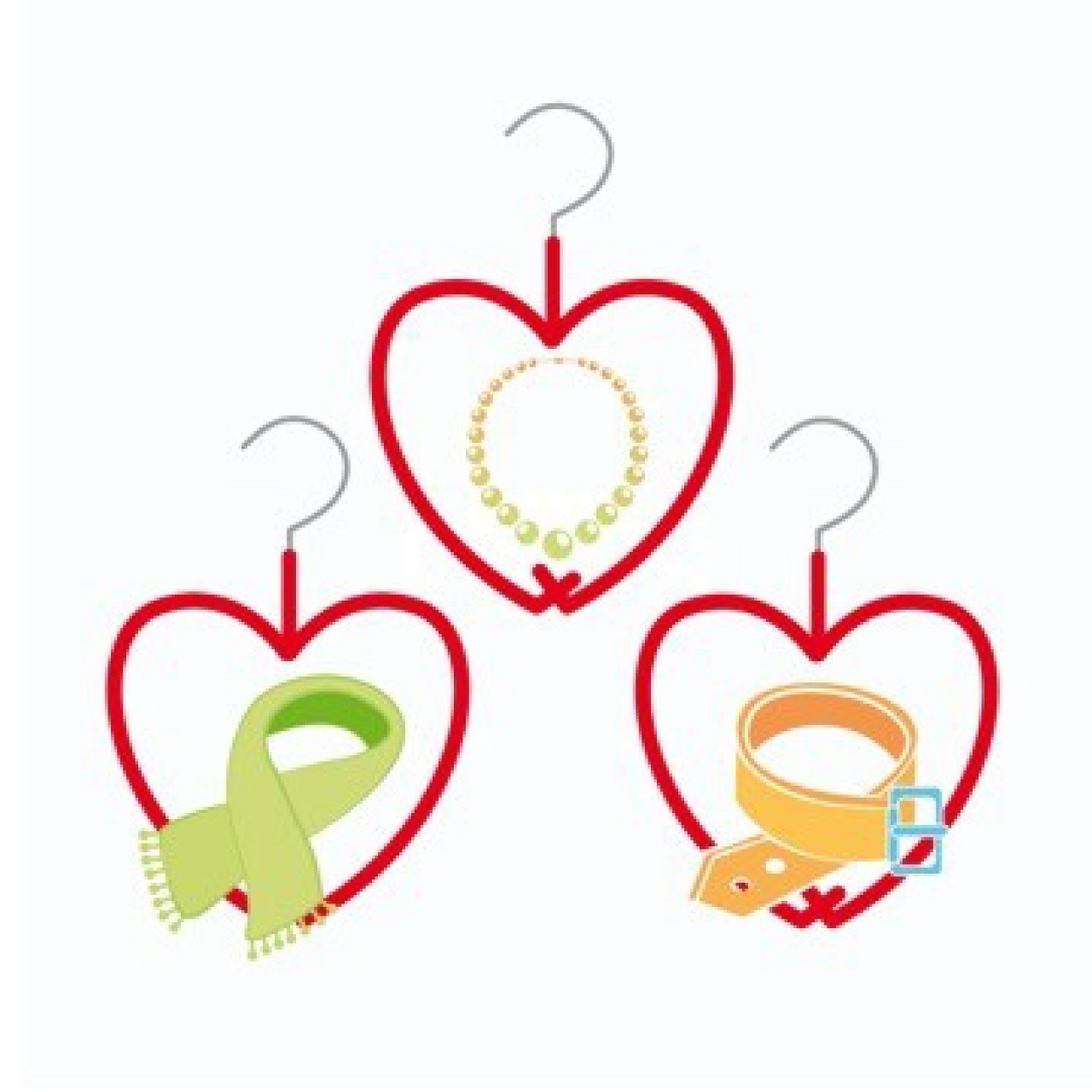 ハートハンガー レッド