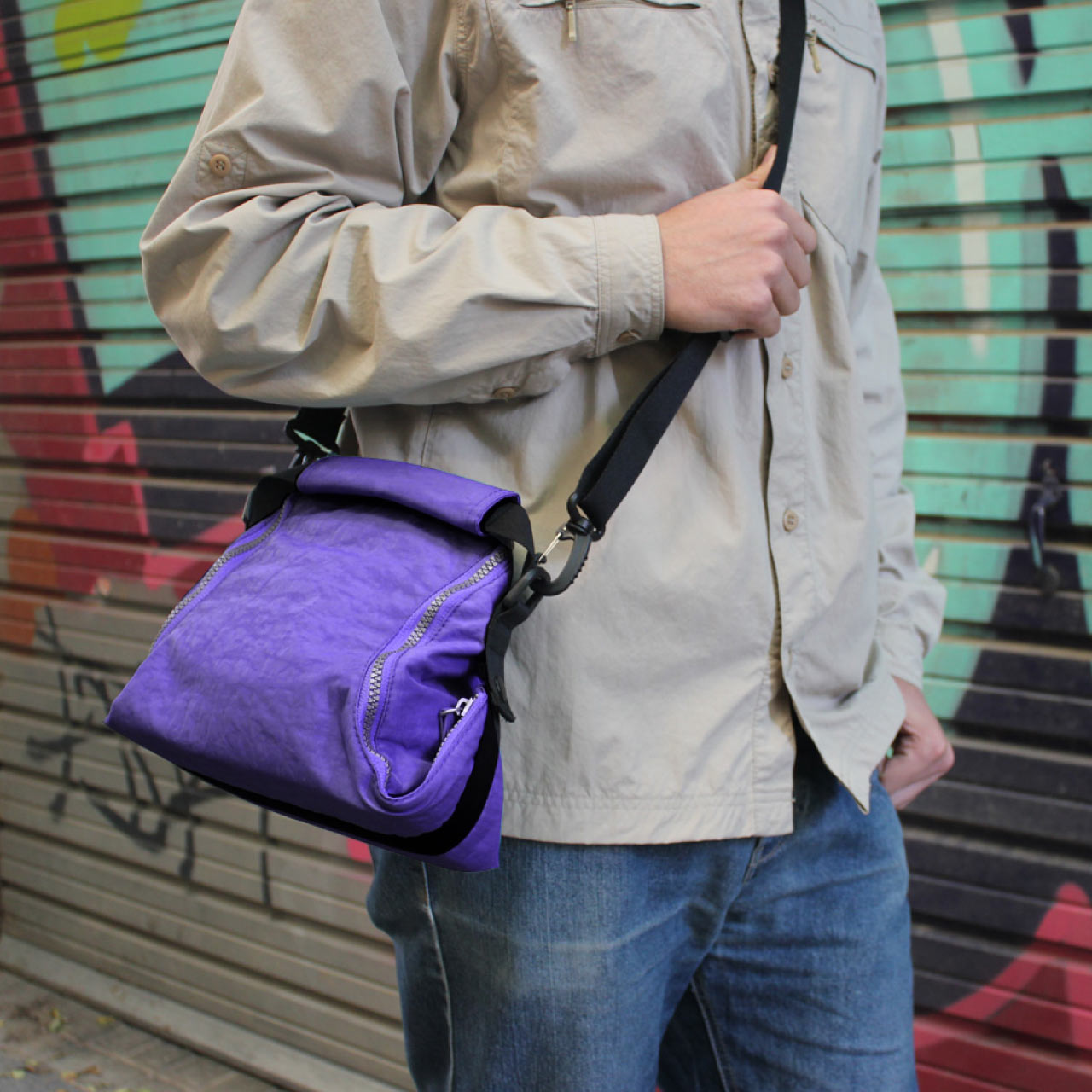 ロールイート 2-in-1ランチバッグ パープル