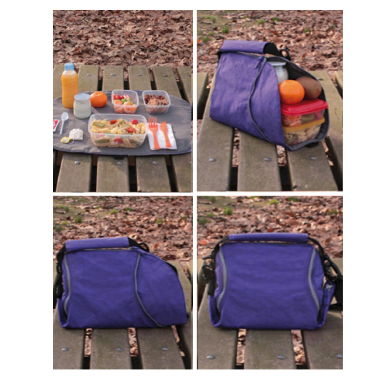 ロールイート 2-in-1ランチバッグ パープル