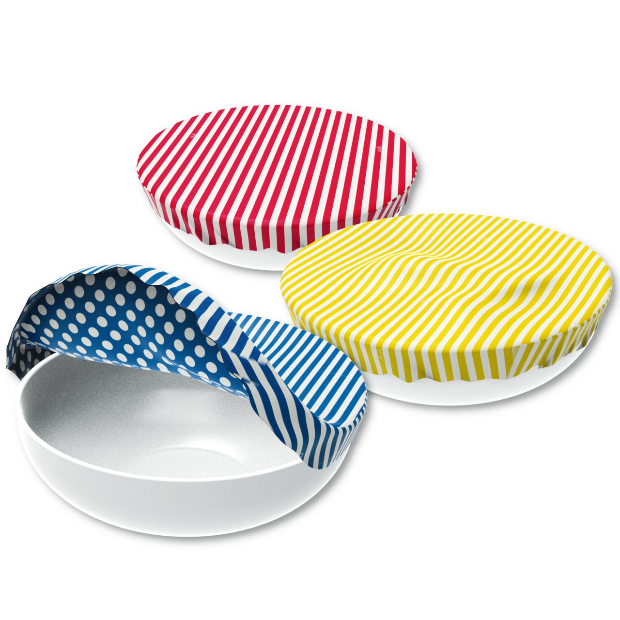 ナッツ ボウルカバー 3点セット ストライプアソート
