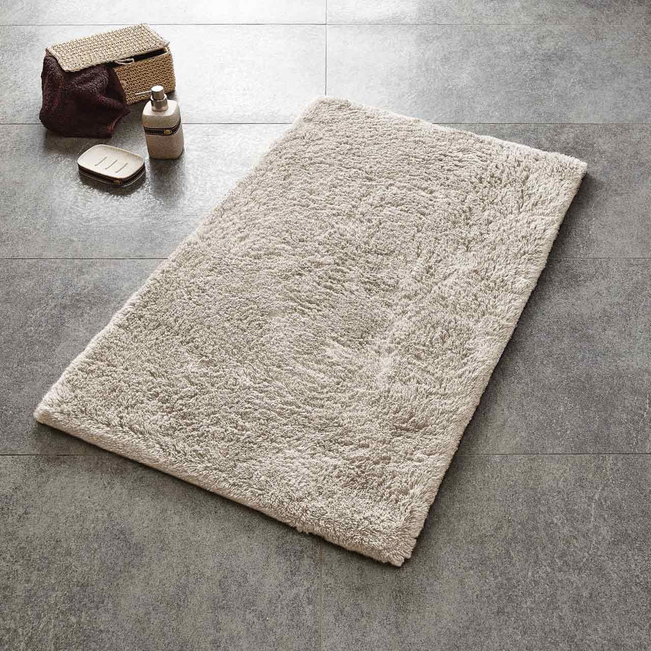 リダー バスルームカーペット シェルドン 60x100cm ナチュラル