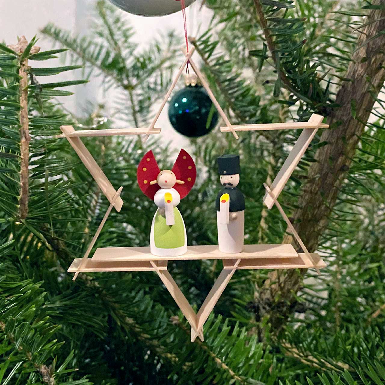 ギュンターライヒェル クリスマスツリーデコレーション 天使と坑夫