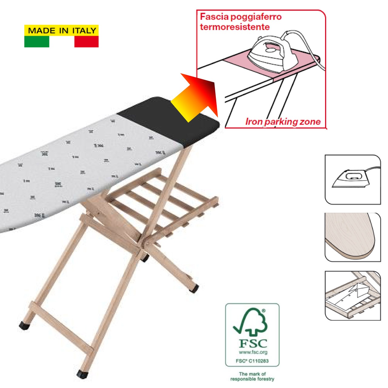 Gimi アイロン台 レグノテック