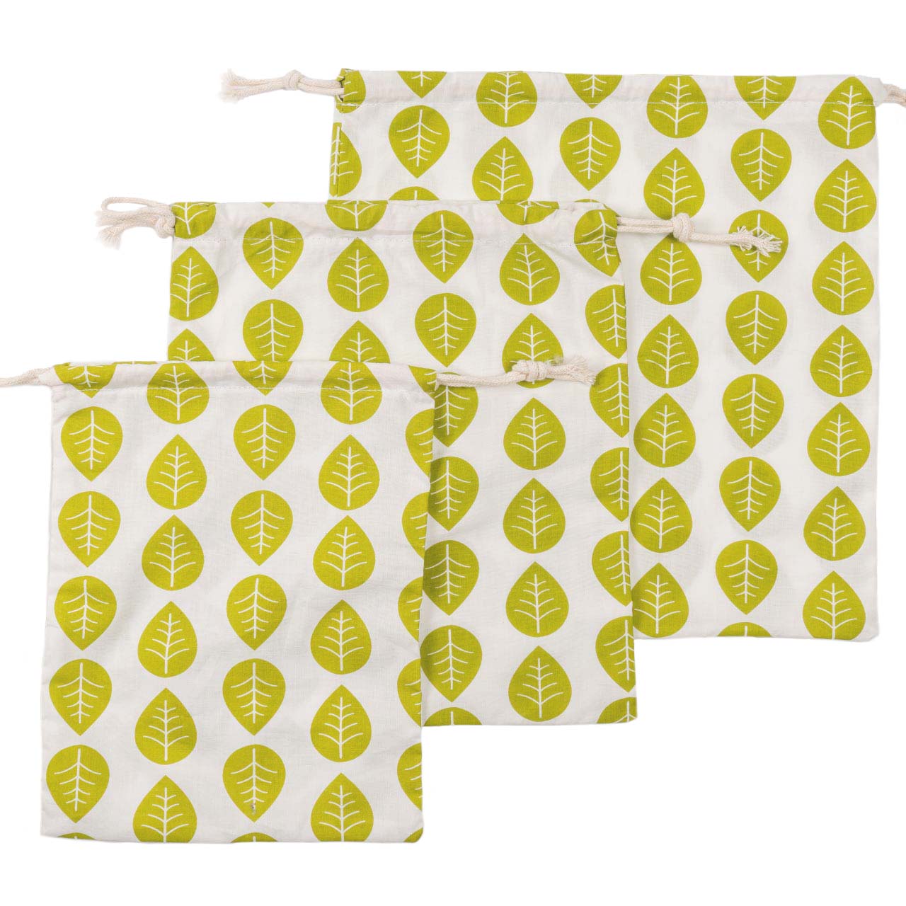 ナッツ コットンバッグ 3点セット リーブス