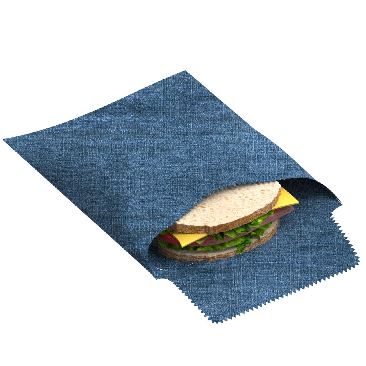 ナッツ ビーズワックスサンドウィッチバッグ ジーンズ