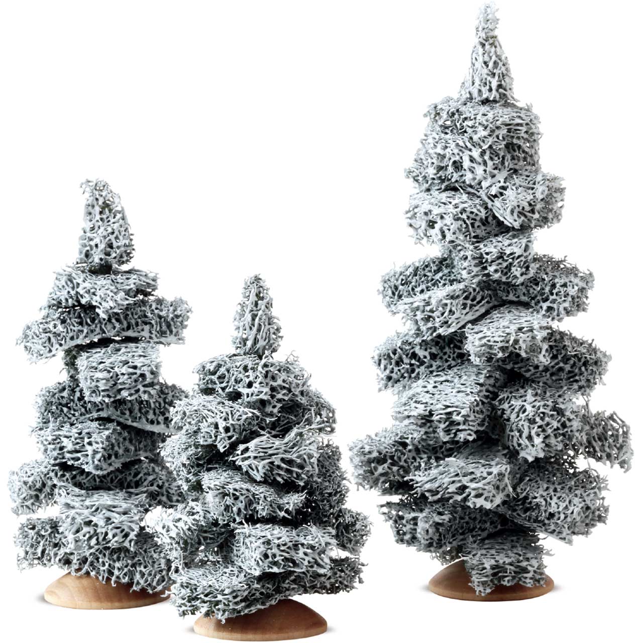 ギュンターライヒェル ミニチュアフィギュア モミの木 雪あり 幹なし