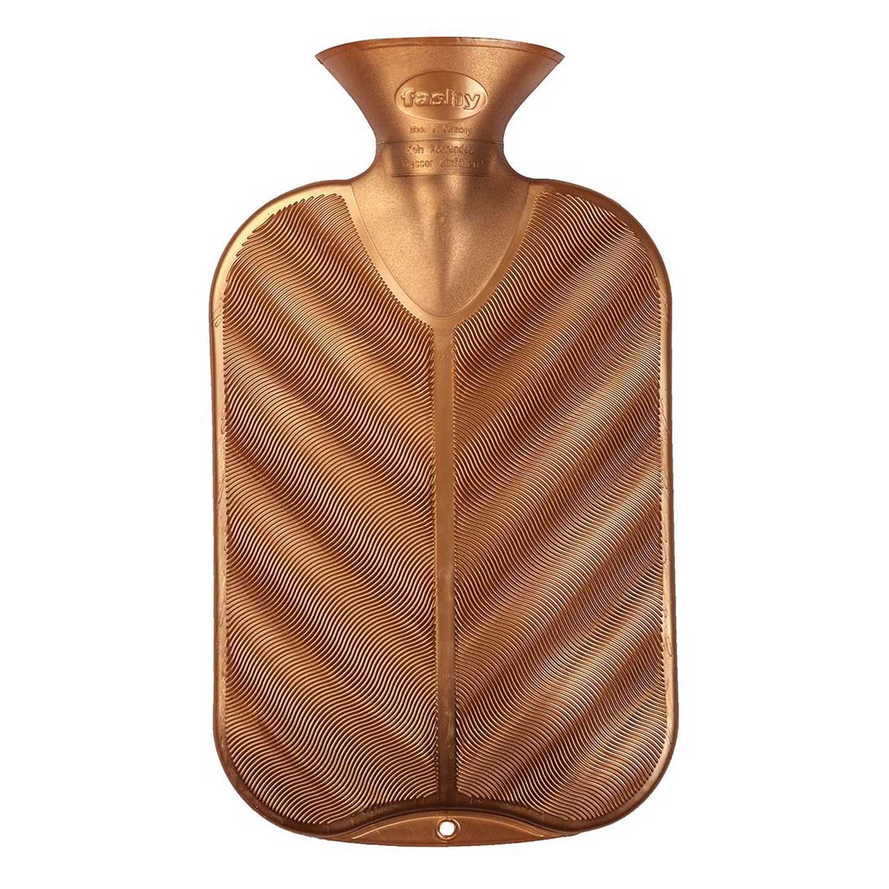 湯たんぽ2.0L ボトル3Dウェーブ コパー