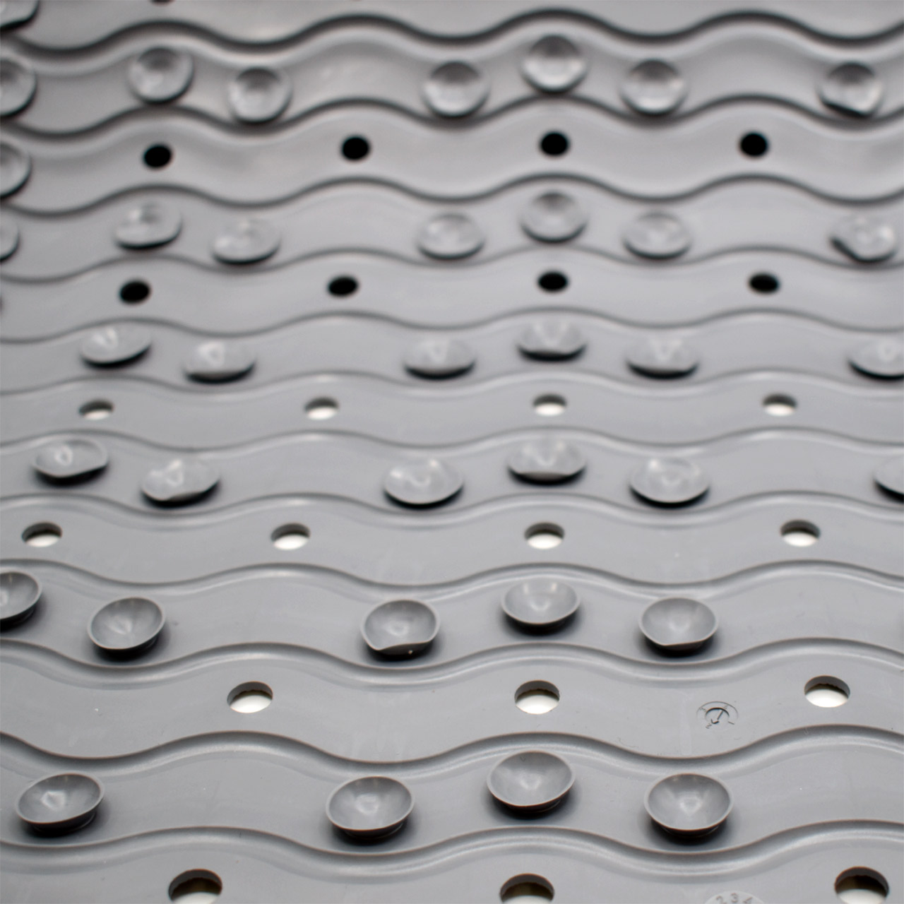 リダー すべり止めバスマット プラヤ セメントグレー 38x80