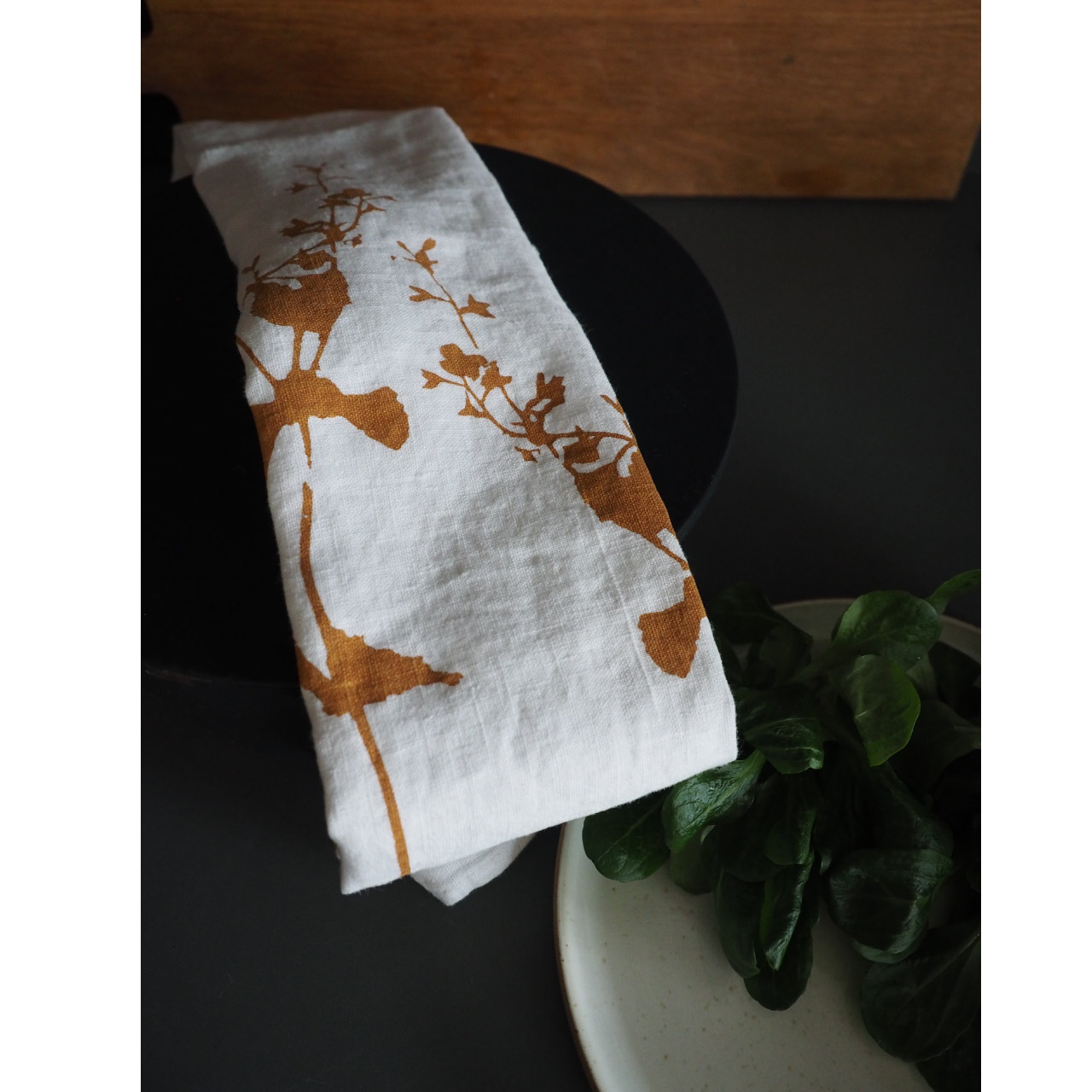 ドロシー・レーネン タオル イチョウ グリーンアース ナチュラルリネン