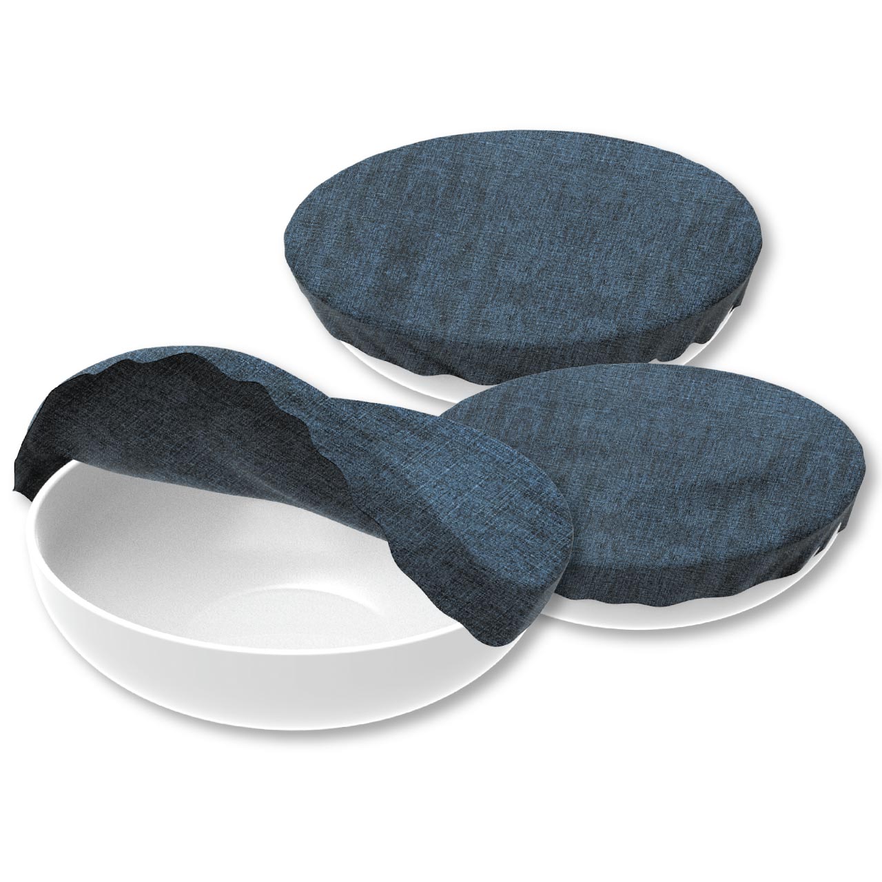 ナッツ ボウルカバー 3点セット ジーンズ