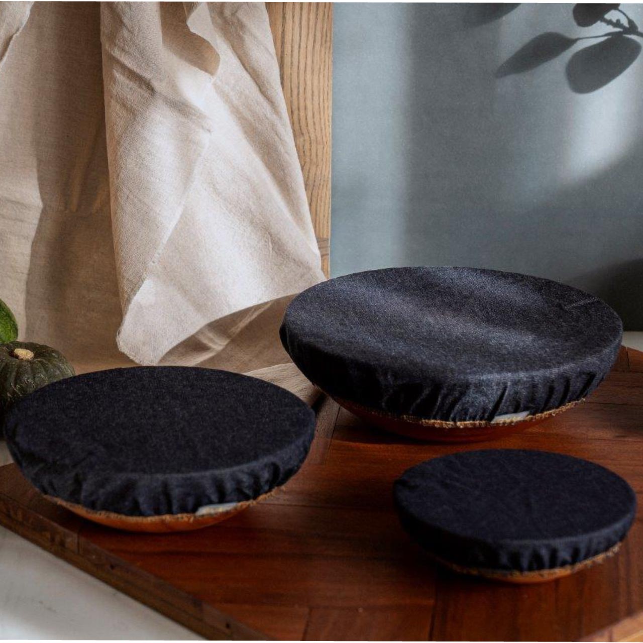 ナッツ ボウルカバー 3点セット ジーンズ