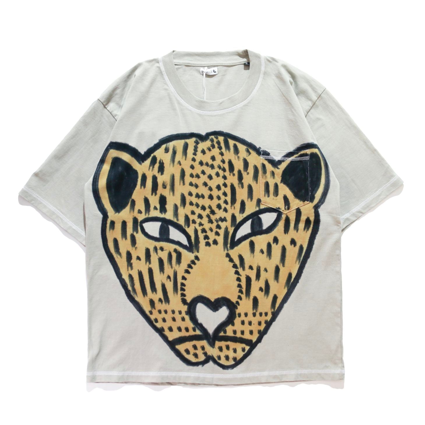 jawandi / S/S HAND DRAWN POCKET TEE DYE 