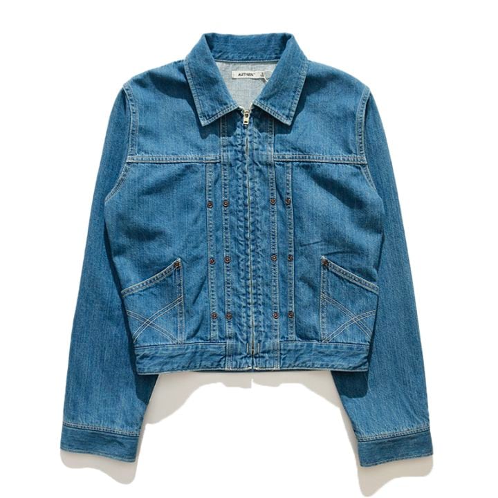 AUTHEN / VINTAGE DENIM RIDING JACKET