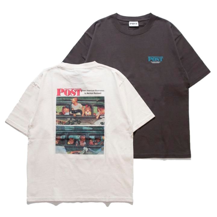 Graphic Tee / POST Norman Rockwell Going&coming Tee